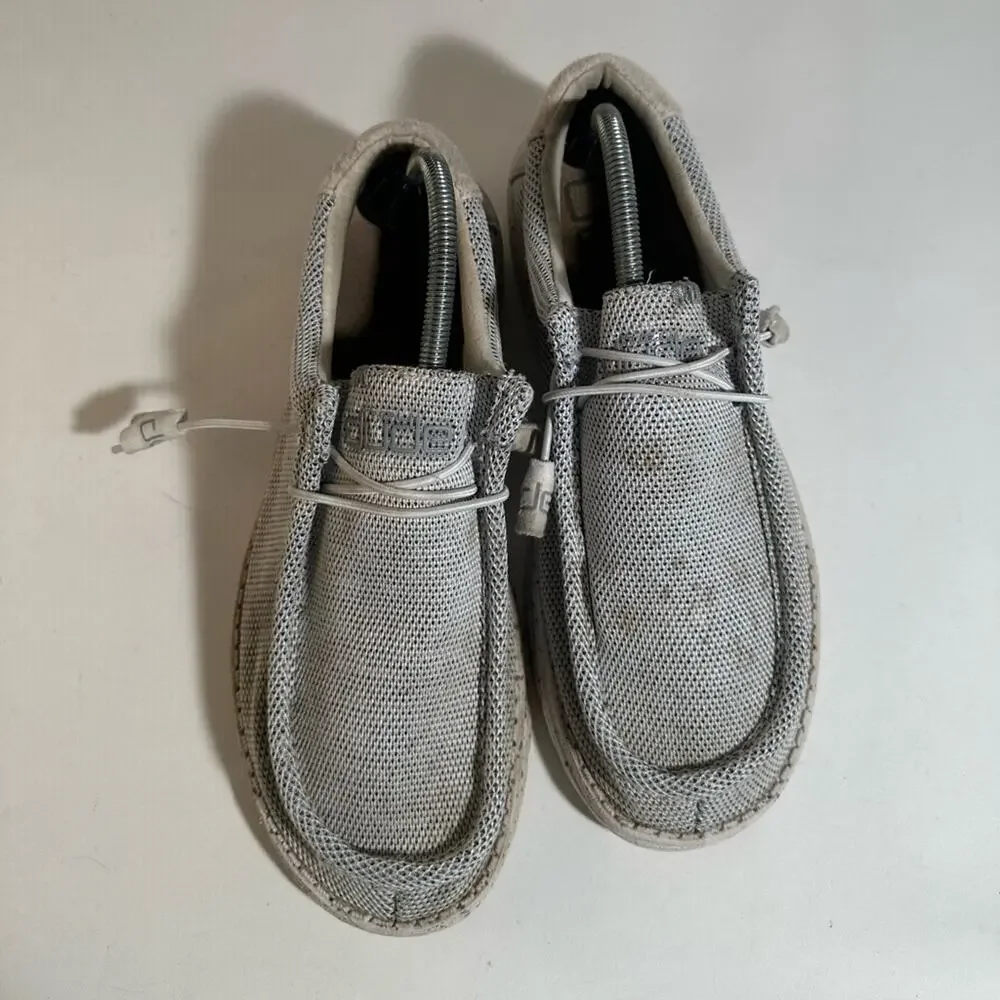 Hey Dude Wally Sox Stylish Gray Mesh Sneakers